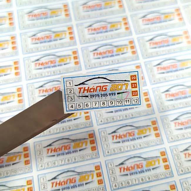 In tem bảo hành